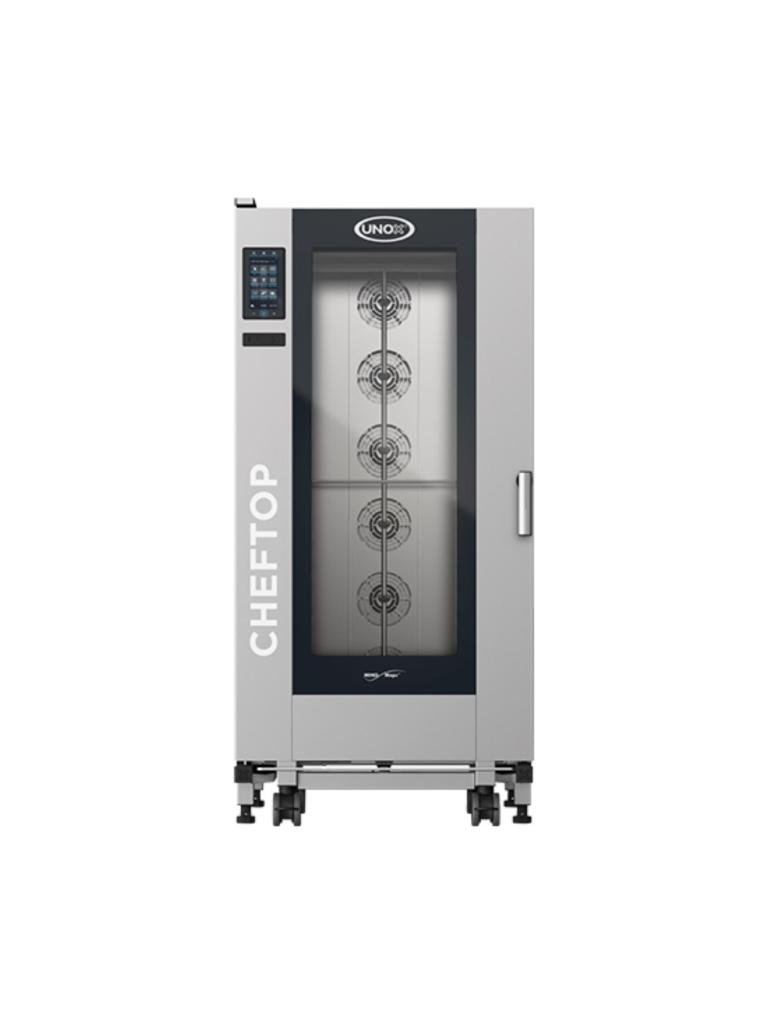 Cheftop Mindplus - H 187.5 x 89.2 x 101.8 CM - 292 KG - 380 - 415 - Sans - Prise V - 38500 W - Inox - +30°C / +300°C - Unox - 596265