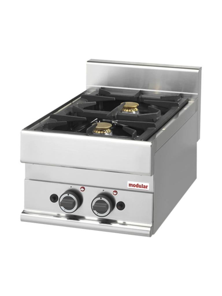 Cuisinière - H 28 x 40 x 65 CM - 20 KG - Gaz Naturel - 8,6 CM - Inox - Gaz - Modulaire - 316002