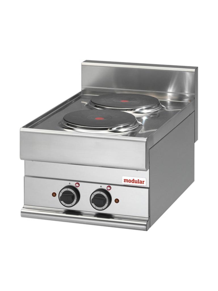 Cuisinière - H 28 x 40 x 65 CM - 17 KG - 380 - 415 - Sans - Prise V - 5200 W - Inox - Electrique - Modulaire - 316012