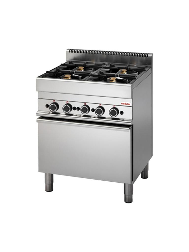 Réchaud - H 85 x 70 x 65 CM - 78 KG - Gaz naturel - 22,2 CM - Inox - Modulaire - 316015