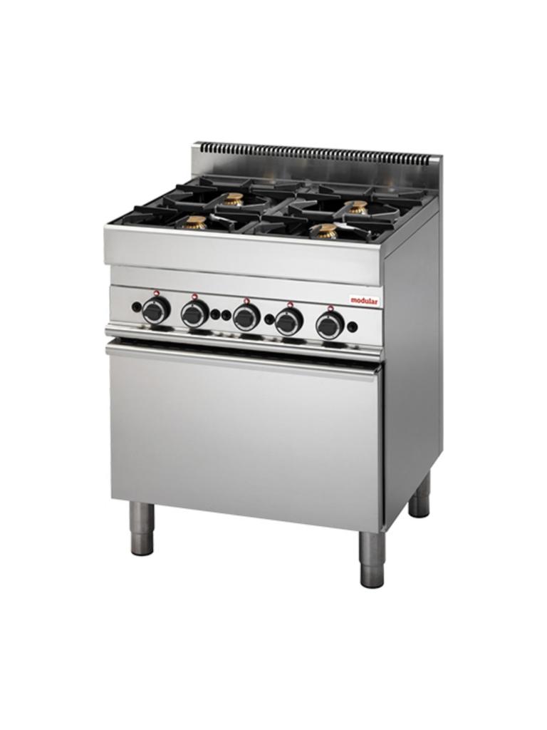 Réchaud - H 85 x 70 x 65 CM - 78 KG - 380 - 415 - Sans - Prise V - 3960 W - 17,2 CM - Inox - Modulaire - 316215