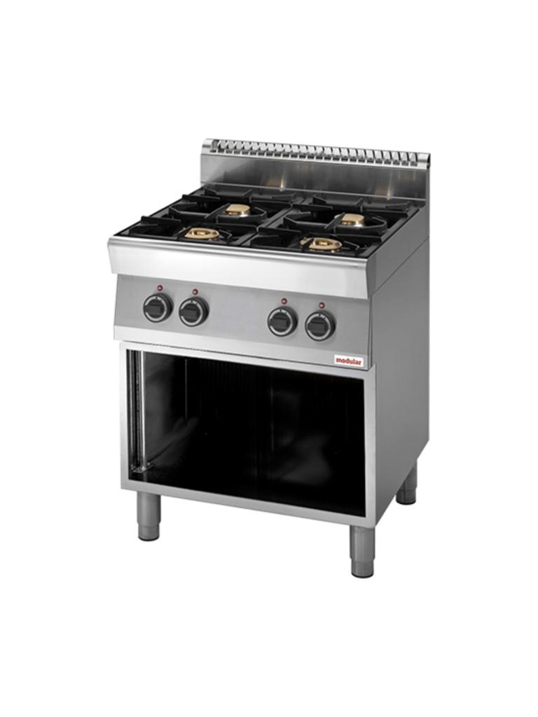 Appareil de cuisson - H 85 x 70 x 70 CM - 51 KG - Gaz naturel - 18,4 CM - Inox - Gaz - Modulaire - 316701