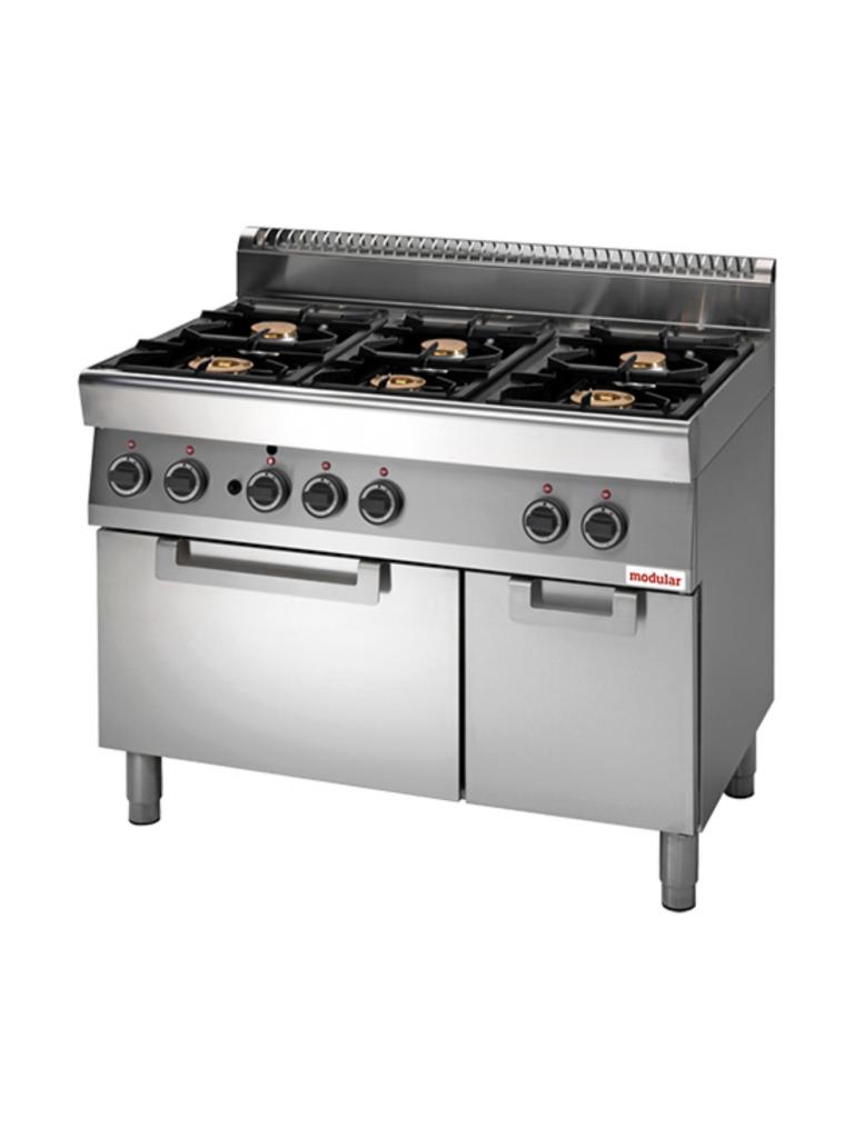 Réchaud - H 85 x 110 x 70 CM - 114 KG - Gaz naturel - 30.8 CM - Inox - +150°C / +300°C - Modulaire - 316706