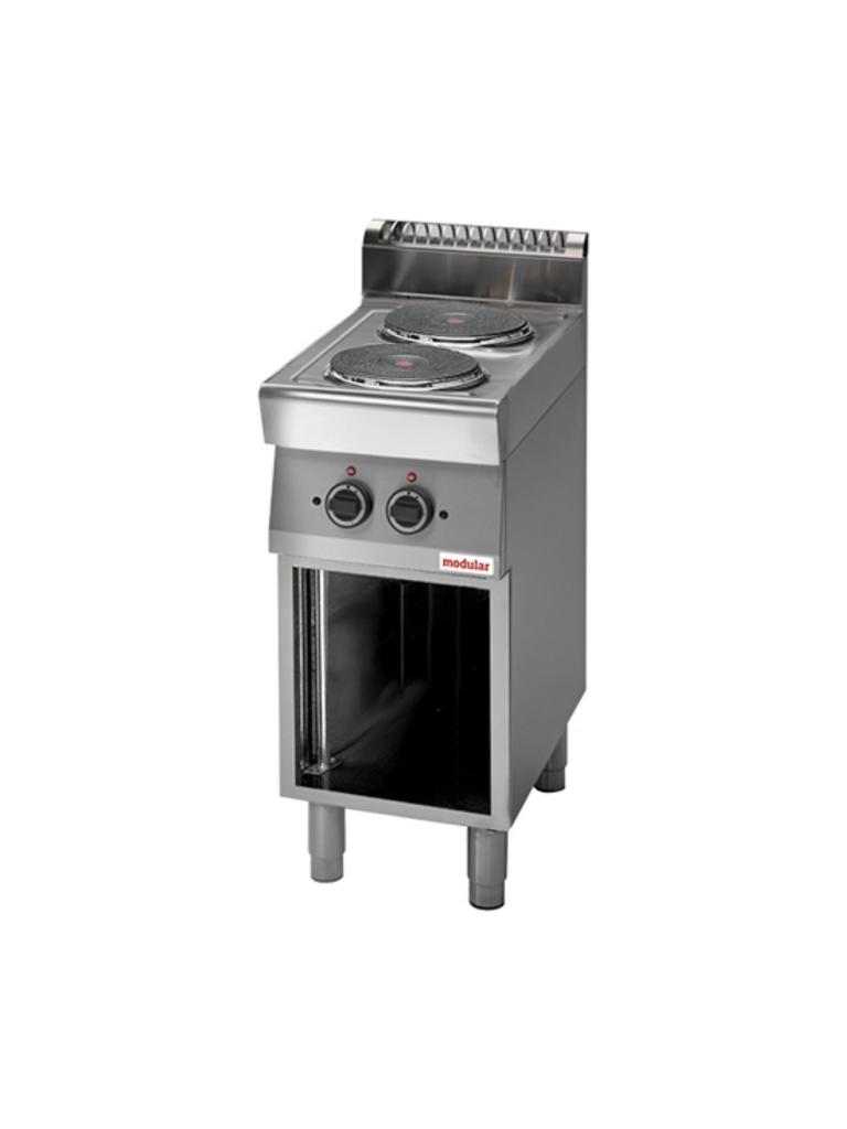 Cuisinière - H 85 x 40 x 70 CM - 28 KG - 380 - 415 - Sans - Prise V - 5200 W - Inox - Electrique - Modulaire - 316710