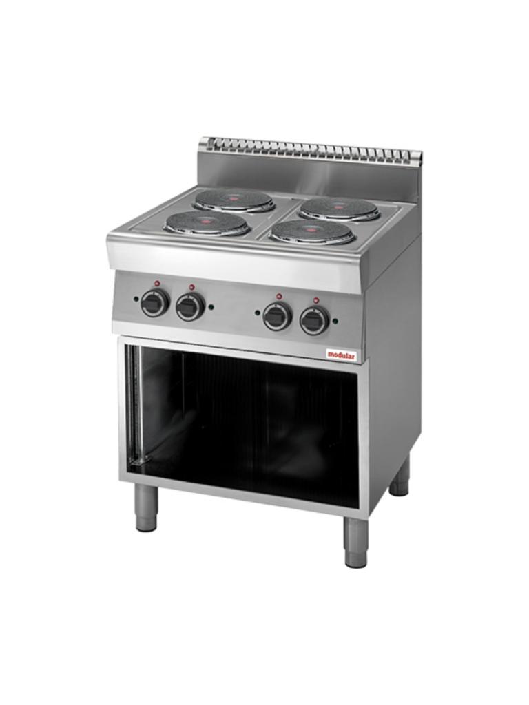 Cuisinière - H 85 x 70 x 70 CM - 44 KG - 380 - 415 - Sans - Prise V - 10400 W - Inox - Electrique - Modulaire - 316711