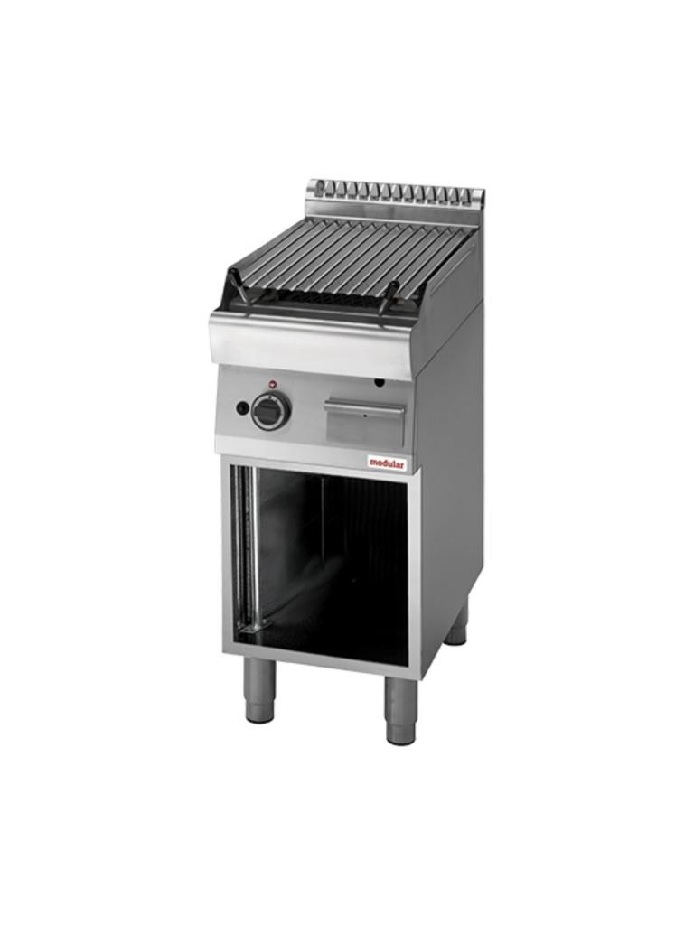 Gril Pierre De Lave - H 85 x 40 x 70 CM - 52 KG - Gaz Naturel - 7,5 CM - Inox - Modulaire - 316770