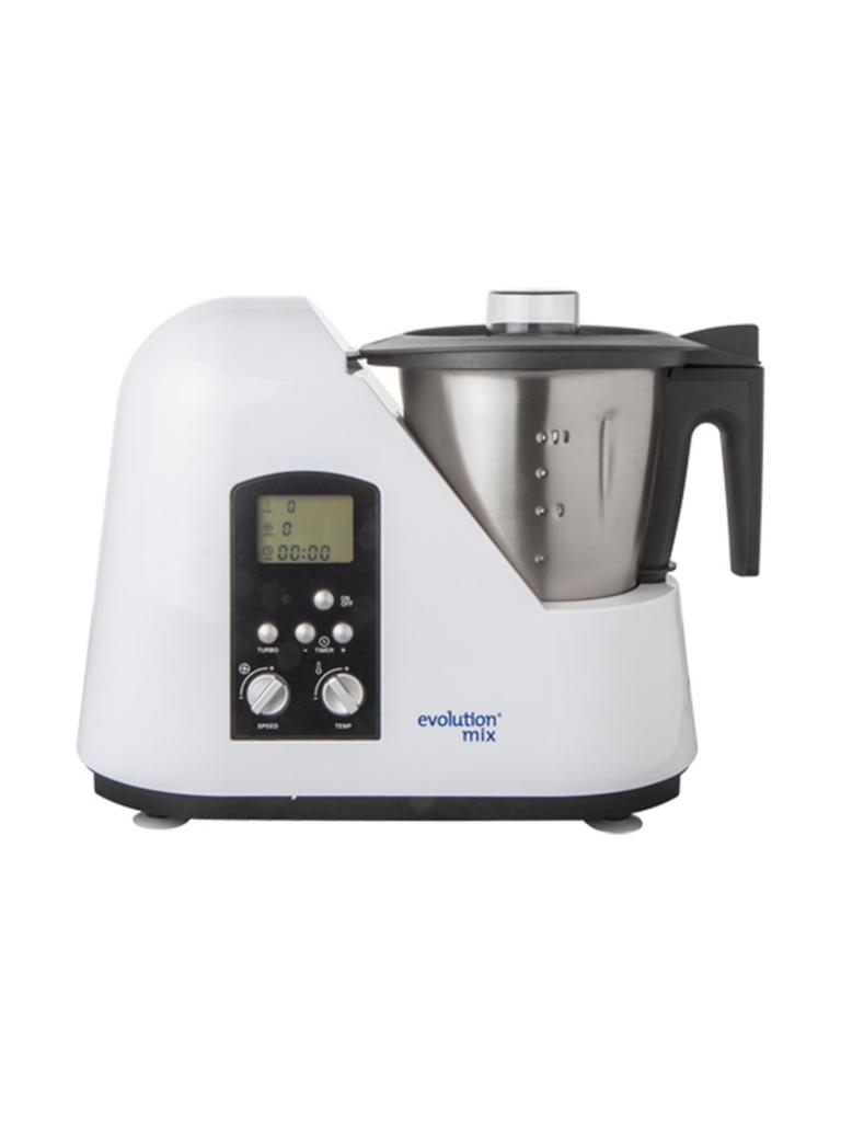 Thermomixeur - H 32.8 x 45.3 x 22.6 CM - 9 KG - 220 - 240 V - 1100 W - Inox - Blanc - 2 Litre - +37°C / +130°C - Evolution Mix - 450010