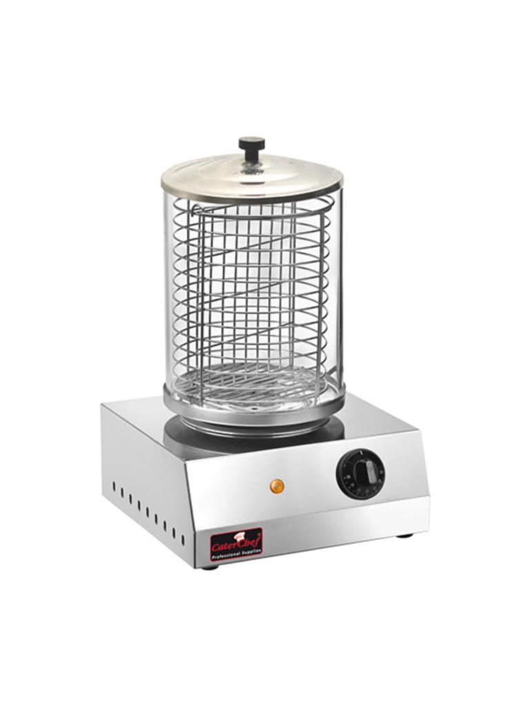 Chauffe saucisses - H 40 x 28 x 27 CM - 7 KG - 220 - 240 V - 800 W - Inox - +30°C / +90°C - Cater chef - 508005