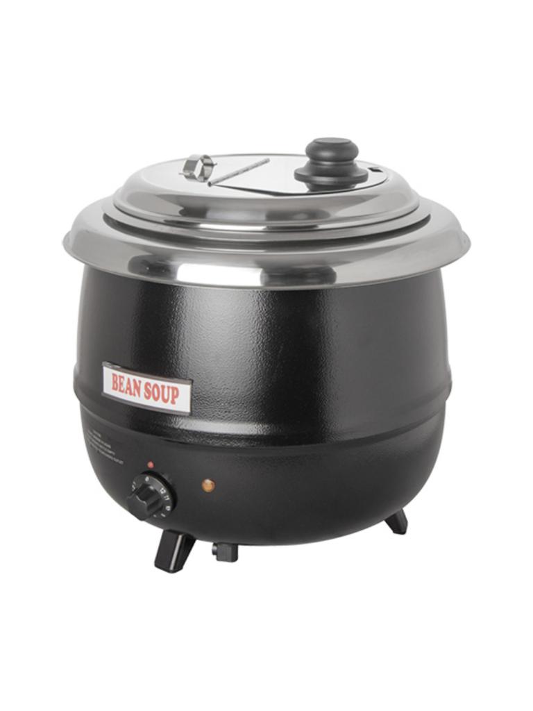 Marmite à soupe - H 40,1 CM - 5,8 KG - Ø41,4 CM - 220 - 240 V - 600 W - Métal - 13 Litres - Couvercle à charnière - Bistro - 537115