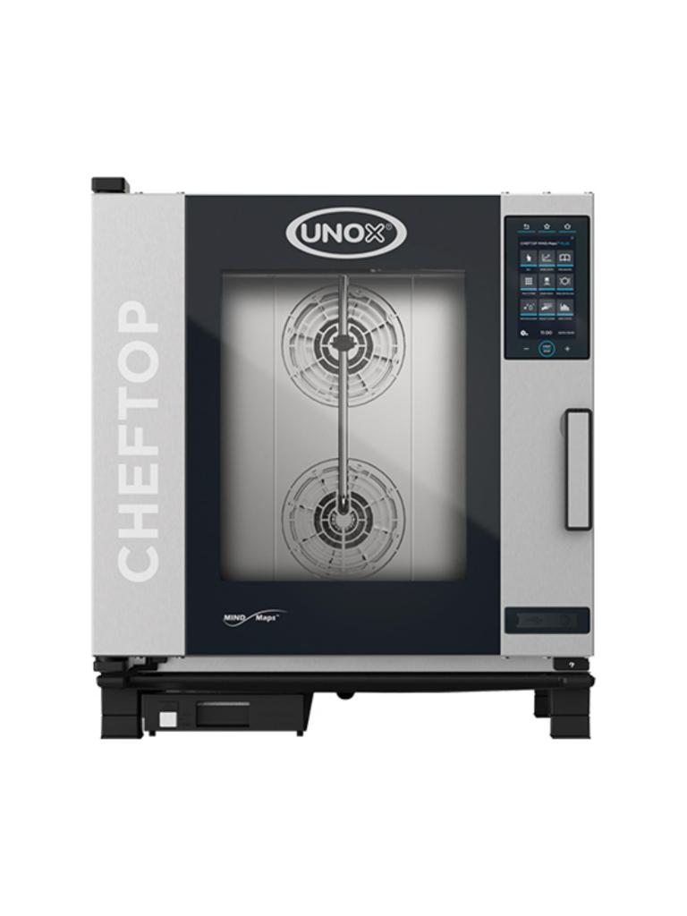 Cheftop Mindplus - H 84.3 x 75 x 78.3 CM - 85.4 KG - 380 - 415 - Sans - Prise V - 11700 W - Inox - +30°C / +260°C - Unox - 596244