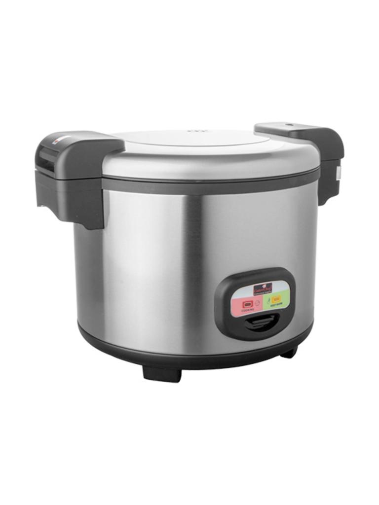 Cuiseur à riz - H 35 CM - 9,5 KG - Ø38,3 CM - 220 - 240 V - 1950 W - Inox - 5,4 Litre - Caterchef - 688085