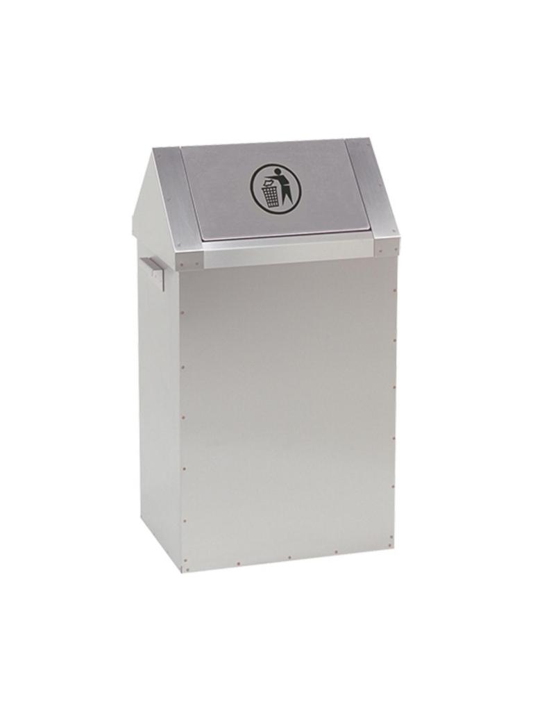 Poubelle - H 73 x 40 x 30 CM - 11 KG - Inox - 65 Litres - 921212