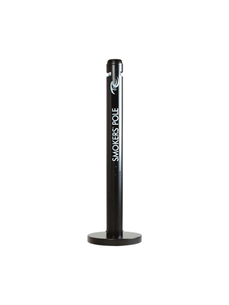 Colonne fumeur - H 107.9 CM - 9.35 KG - Ø32.4 CM - Aluminium - Noir - Rubbermaid - RM3802