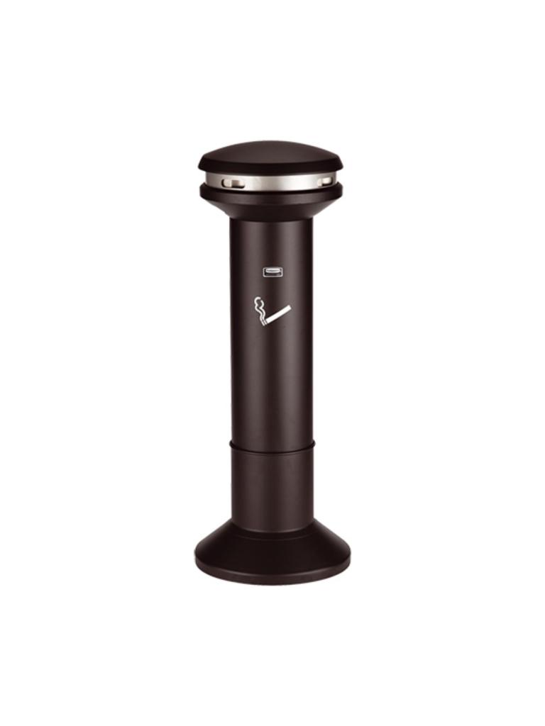 Colonne fumeur - H 101 CM - 14.8 KG - Ø40 CM - Métal - Noir - Rubbermaid - RM3808