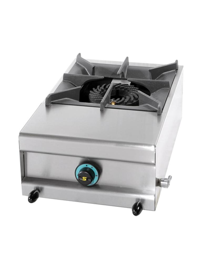 Cuisinière - H 25 x 39 x 60 CM - 13 KG - Gaz propane - 7,5 CM - Inox - Gaz - Mach - 321211