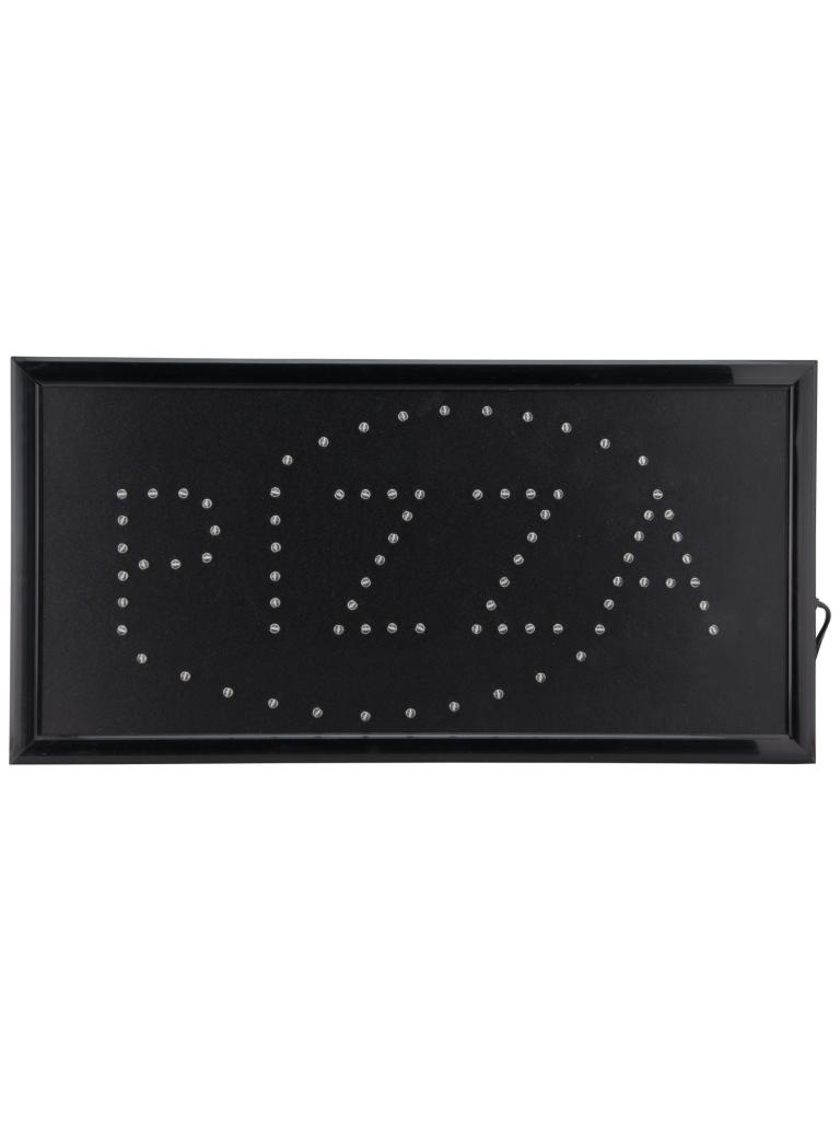 Tableau LED - PIZZA - H 25 x 53 x 3,5 CM - Noir - Securit - LS-PIZZA