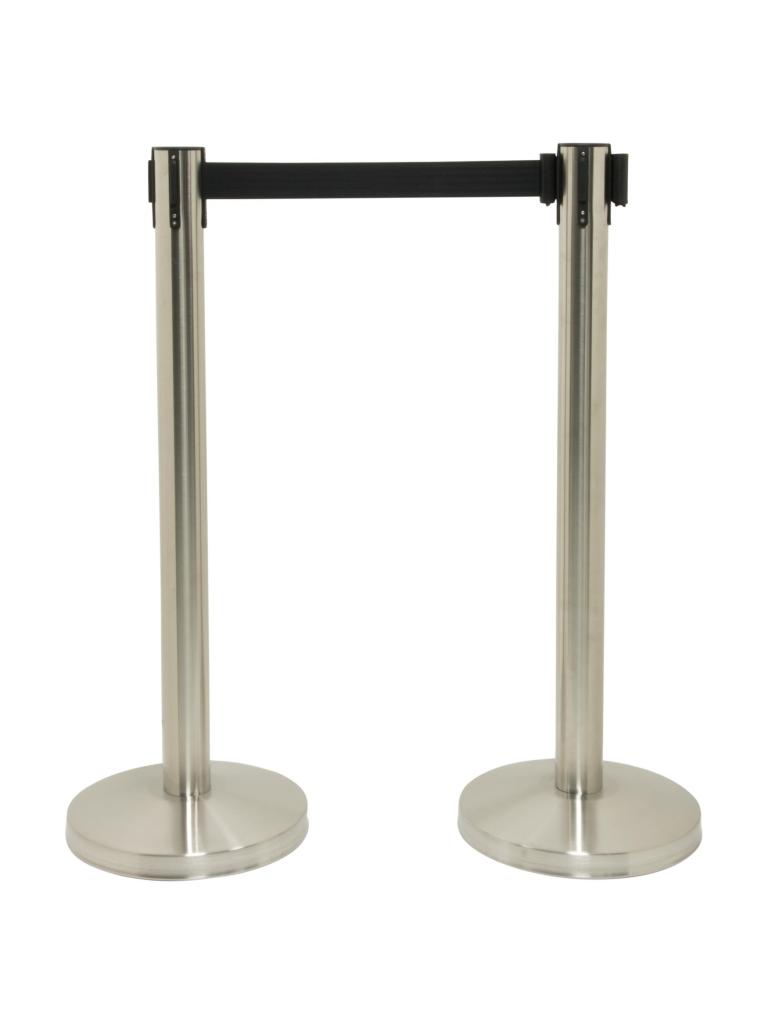Poteau de barrière - 2 pièces - H 88 x 49 x 10 CM - Argent - Securit - RS-RT-LW-CH