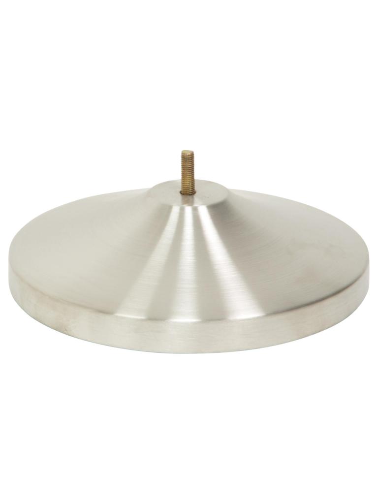 Poteau barrière pied - Hors poteau - H 32,7 x 32,3 x 11,1 CM - Argent - Securit - RS-RT-RVS-C3