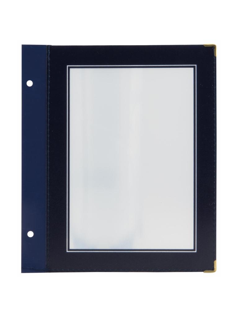 Insert menu - Gamme Bois - A5 - 5 pièces - H 29 x 20 x 0,4 CM - Bleu - Securit - MC-WIA5-BU