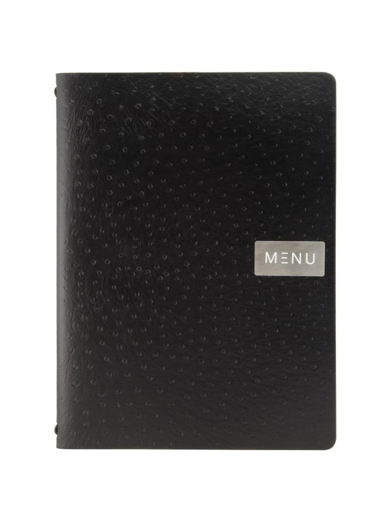 Menu - Ego - A4 - H 33,2 x 24,6 x 0,5 CM - Noir - Securit - MC-LRA4-EGBL