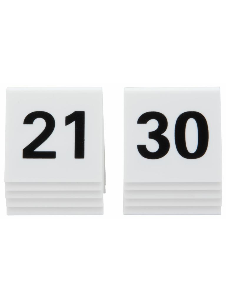 Numéro de table - 21-30 - Blanc - Securit