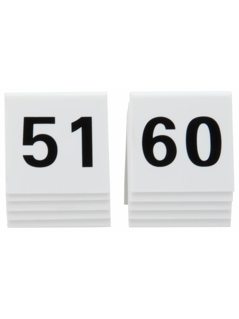 Numéro de table - 51-60 - Blanc - Securit