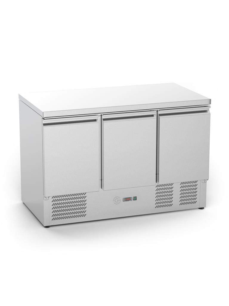 Table frigorifique - 3 portes - H 85 x 136,5 x 70 CM - 368 Litre - Inox - G-Line