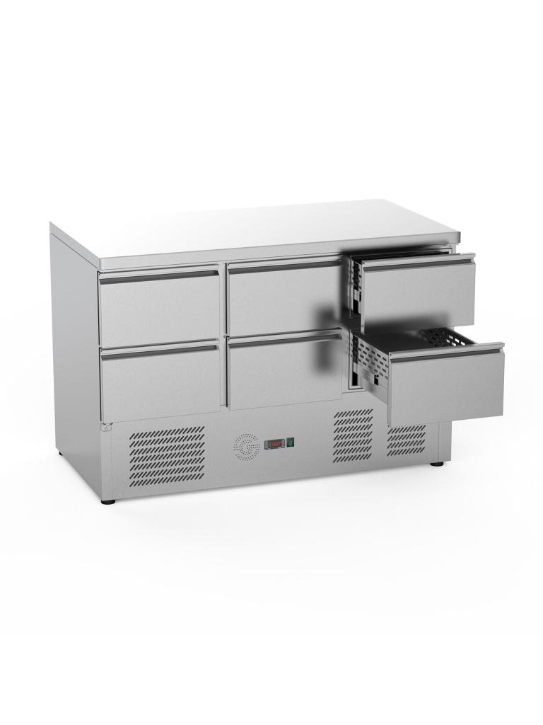 Table frigorifique - 6 tiroirs - Sous moteur - G-Line