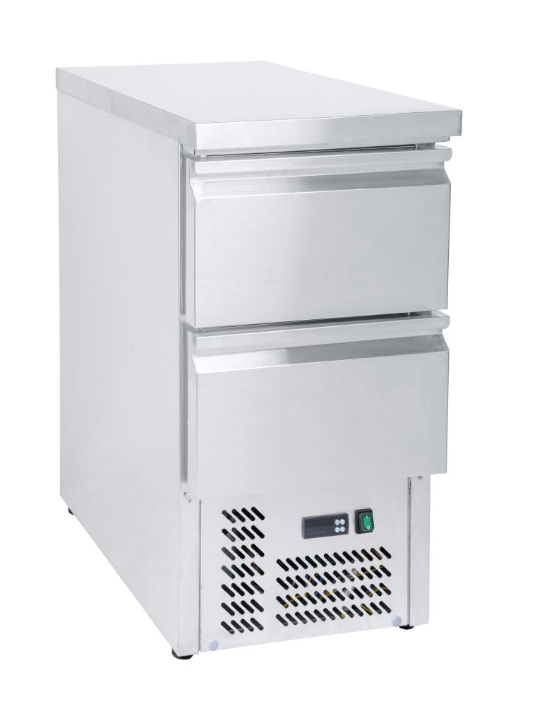 Etabli réfrigéré 2 tiroirs - Inox - 109 litres - G-Line