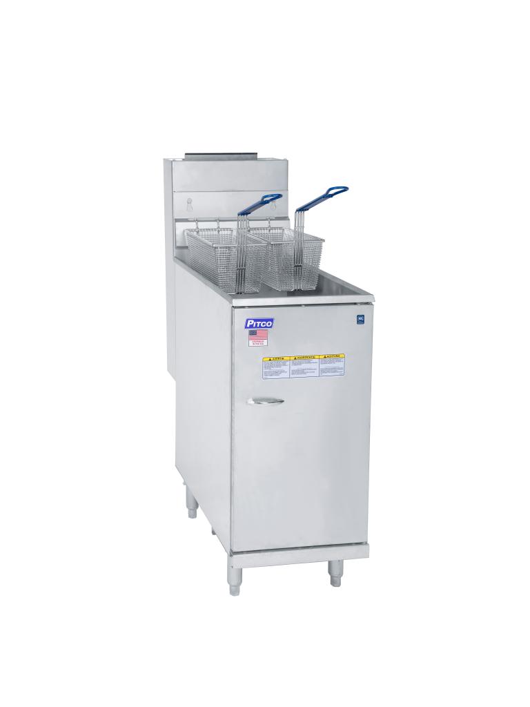 Friteuse - Gaz Naturel - 35C+ - 18 Litres - Modèle Vertical - Version Néerlandaise - Pitco