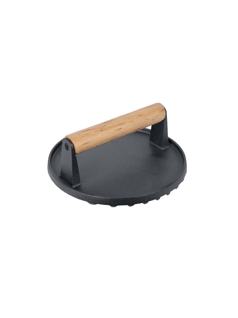 Burger Smasher - Rond - Manche en bois - Fonte - Ø 17 Cm - G-Line