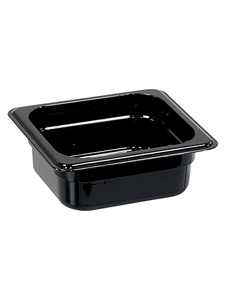 Bac gastronorme - Polycarbonate - Noir - 1/6 GN - 100 mm - G-Line