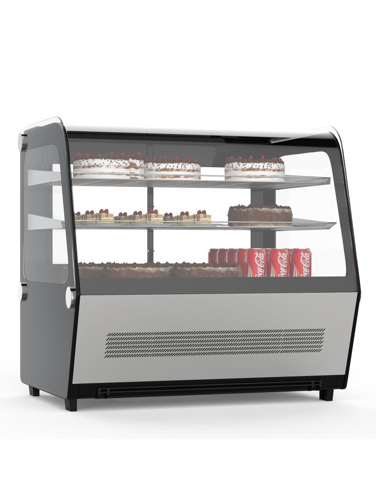 Vitrine réfrigérée - Modèle de table - 120 Litre - Inox - G-Line