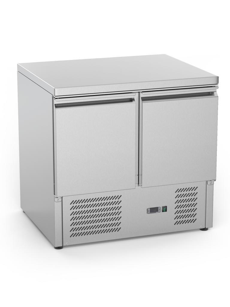 Table frigorifique - 2 portes - H 88 x 90 x 70 CM - 240 Litre - Inox - G-Line