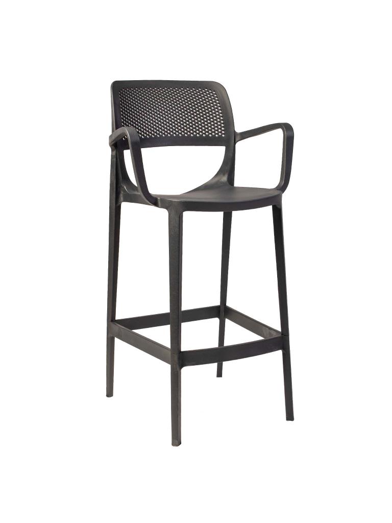 Tabouret de bar terrasse / Castello - Anthracite - Plastique - G-Line