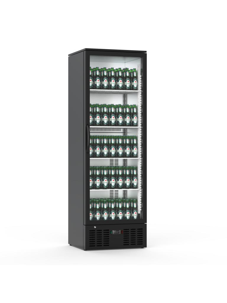 Réfrigérateur porte vitrée - 235 Litres - Noir - Aluminium - G-Line