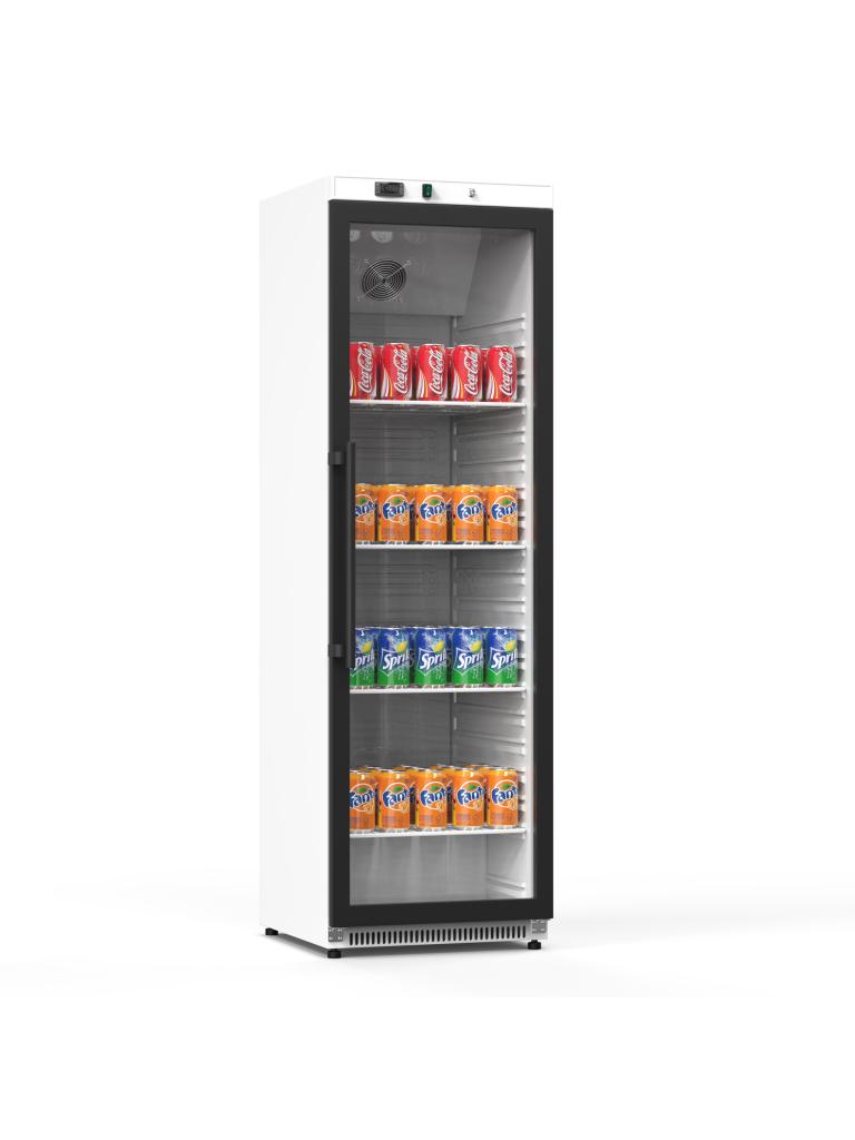 Réfrigérateur porte vitrée - 400 Litres - Blanc - 1 porte - G-Line