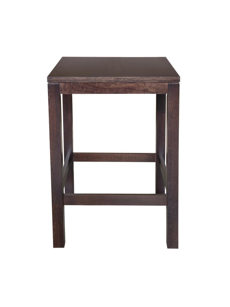 Table de poker - Pub 4 faces - Noyer - 70x70 CM