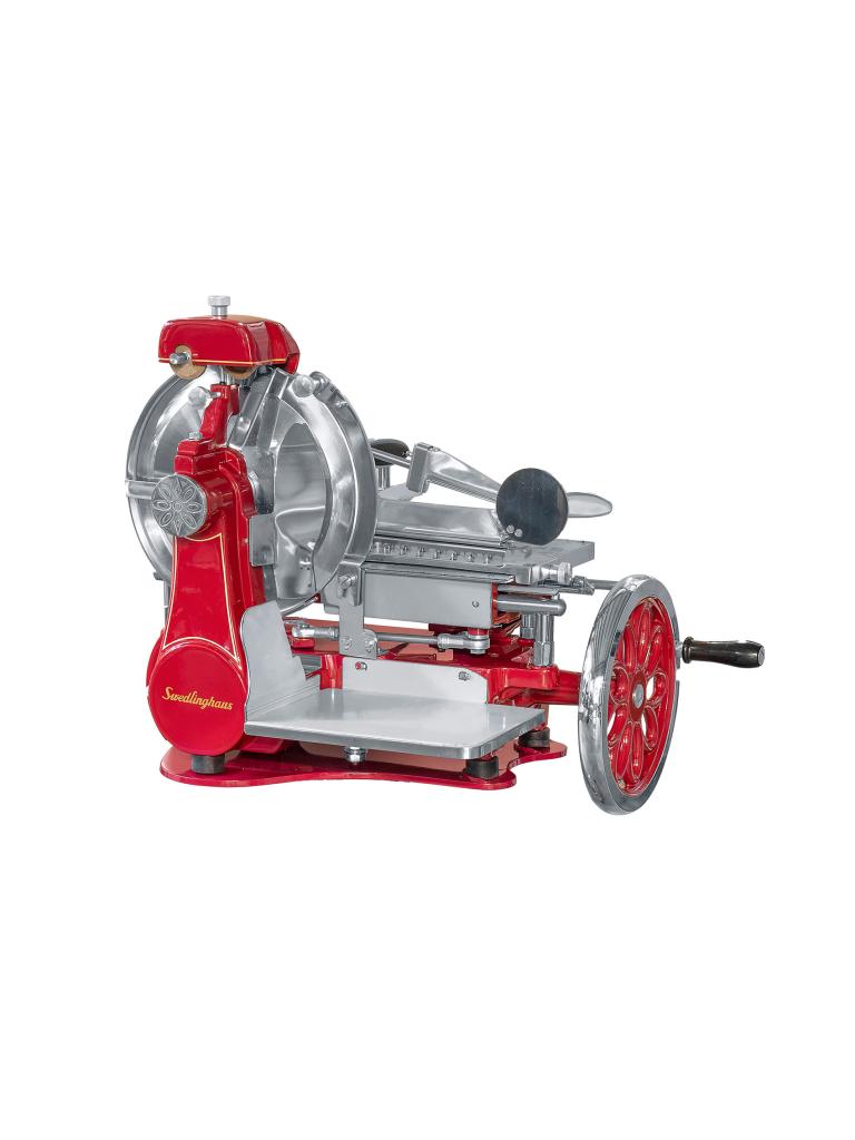 Machine à découper la viande - Manuelle - Ø 30 CM - Rouge - Swedlinghaus - Volano Deluxe