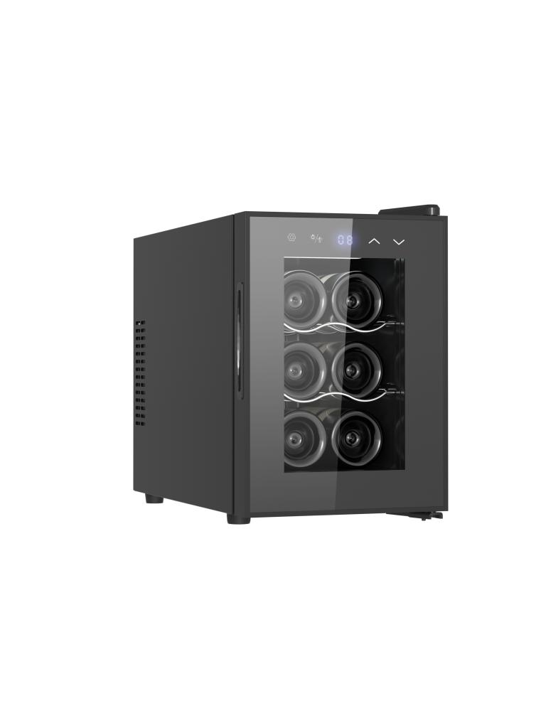 Refroidisseur à vin - Porte en verre - 18 L - Noir - G-Line