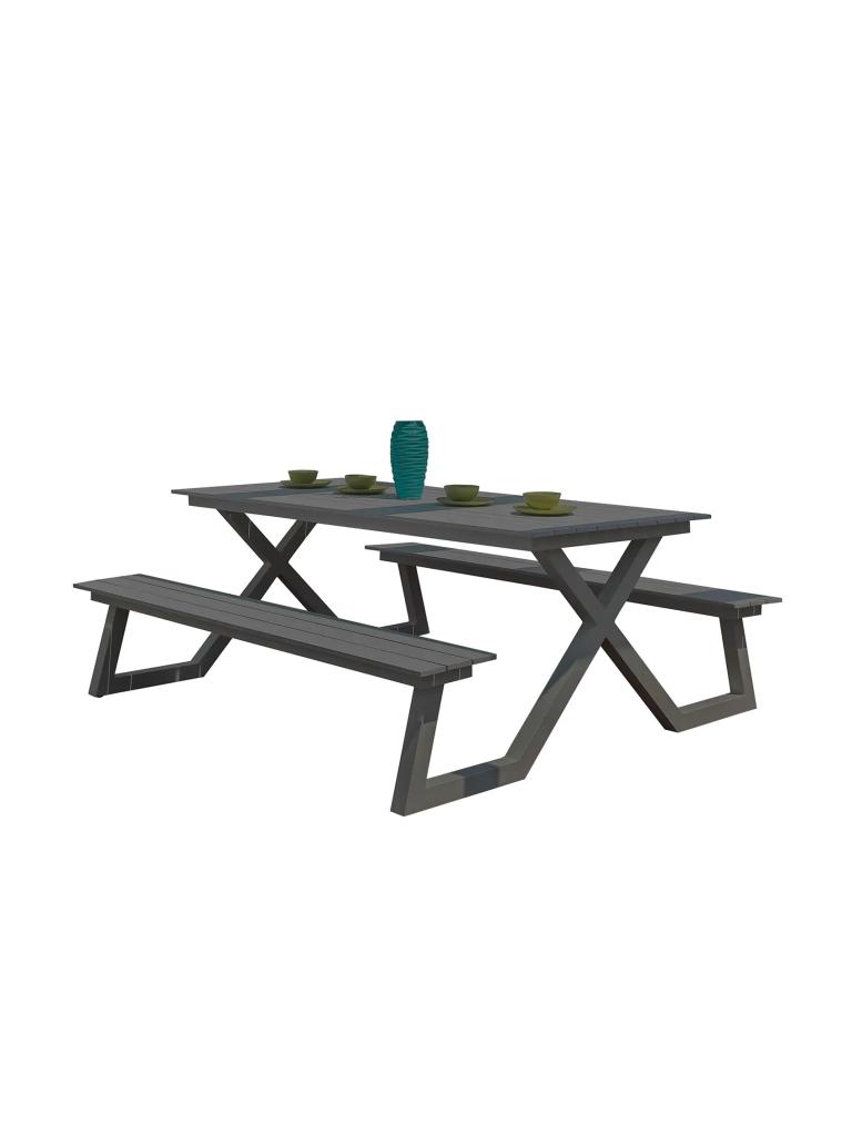 Set pique-nique - Aluminium Max - 200 CM - Gris - G-Line