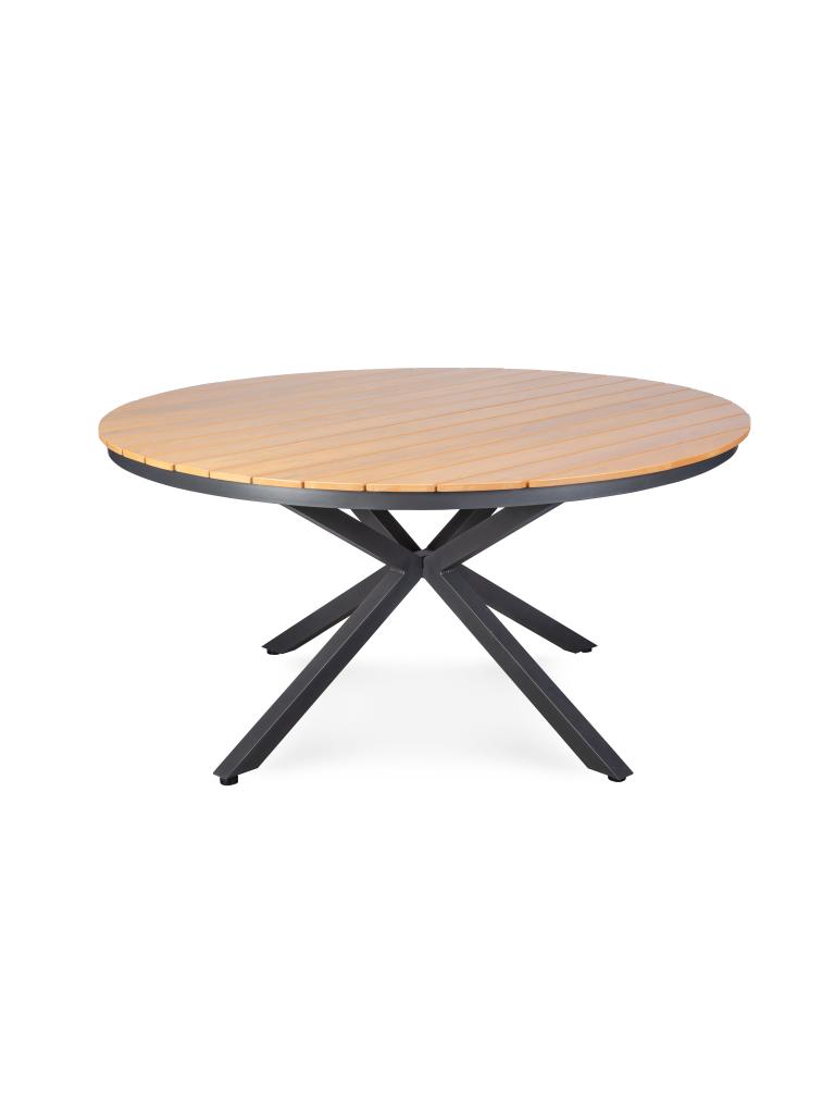 Table Régulière Terrace Ronde - 150 Ø - Plateau Polywood - Structure Aluminium Anthracite - G-Line