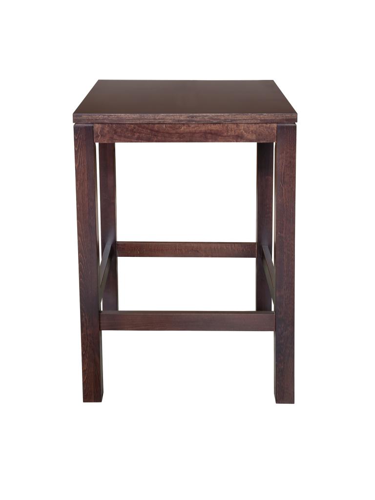 Table de poker - Pub 4 faces - Noyer - 80x80 CM