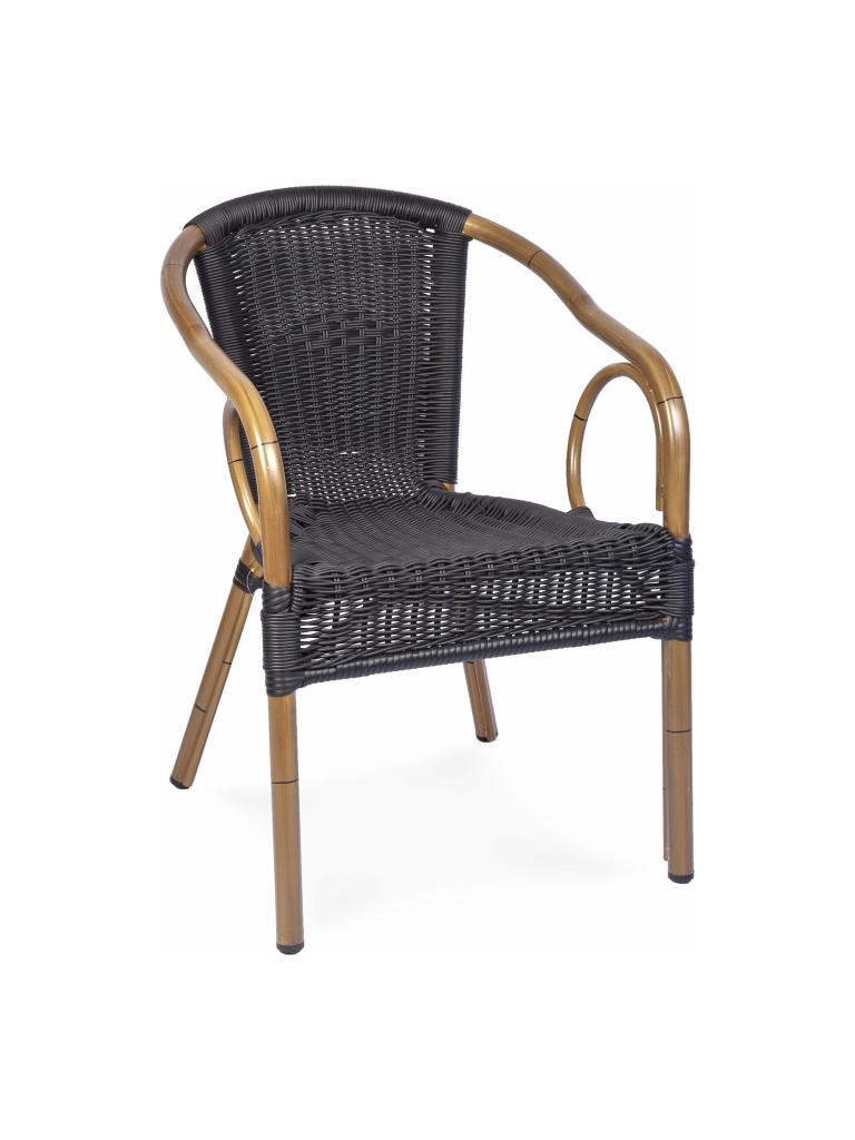Chaise de terrasse - Corino - Noir - G-Line