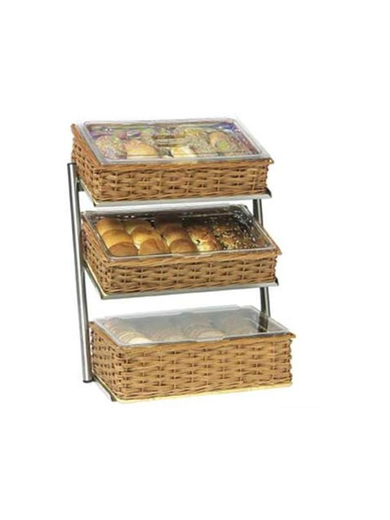 Corbeilles à Pain Etagere - 3 Niveaux - H 76 x 62 x 33,5 CM - Poignée Combi - 7013.2300