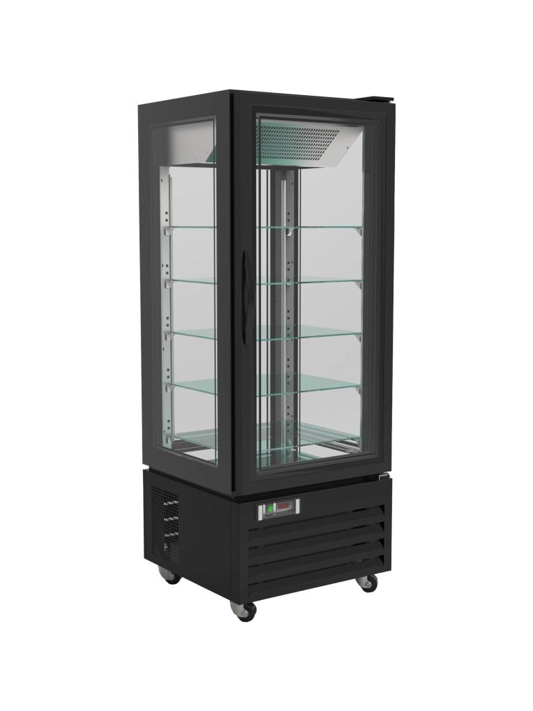 Caisse pâtissière réfrigérée - 400 Litres - H 195 x 65 x 65 CM - Noir - 230V - Combisteel - 7450.0845