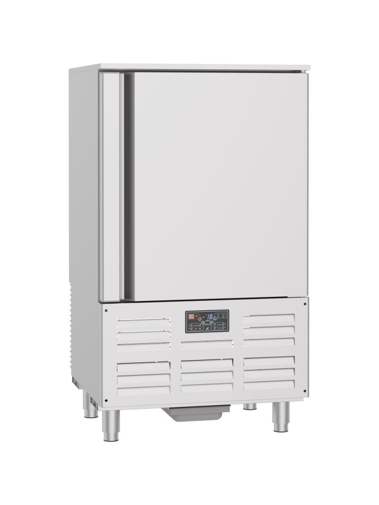 Cellule de refroidissement rapide - 10 x 1/1 GN - H 141 x 80 x 75 CM - 230V - Poignée combi - 7489.5215