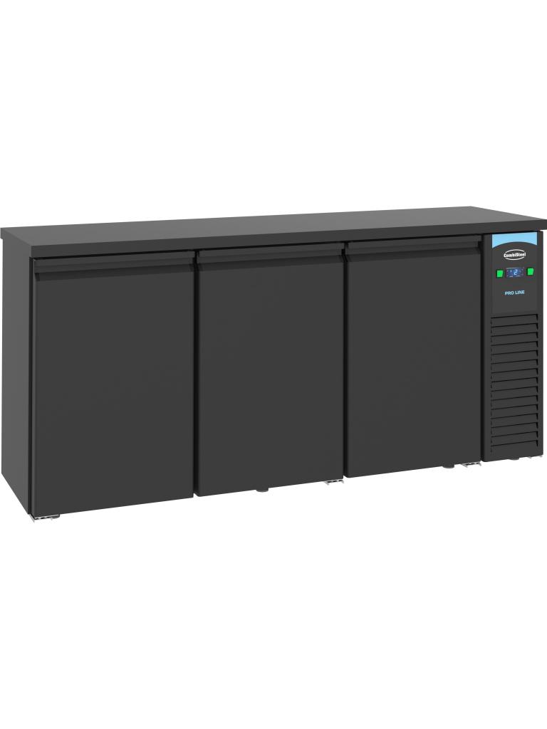 Bar Glacière - 3 Portes - H 95 x 194 x 55 CM - Noir - 230V - Combisteel - 7489.5275