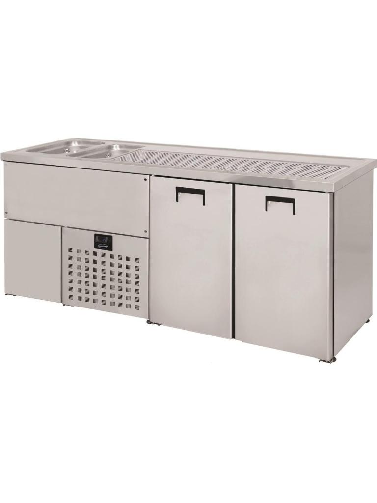 Cave à bière - 2 Portes - H 105 x 195 x 70 CM - 230V - Combisteel - 7489.5325