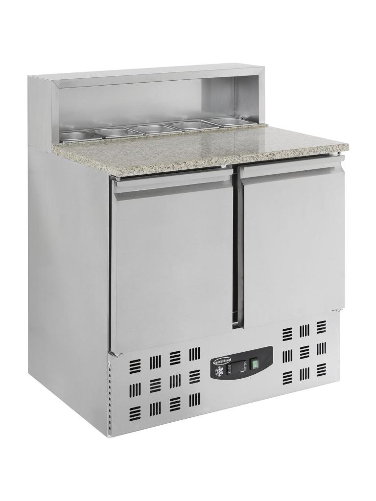 Etabli Pizza - 2 Portes - H 109 x 90,3 x 70 CM - 230V - Combisteel - 7950.0070